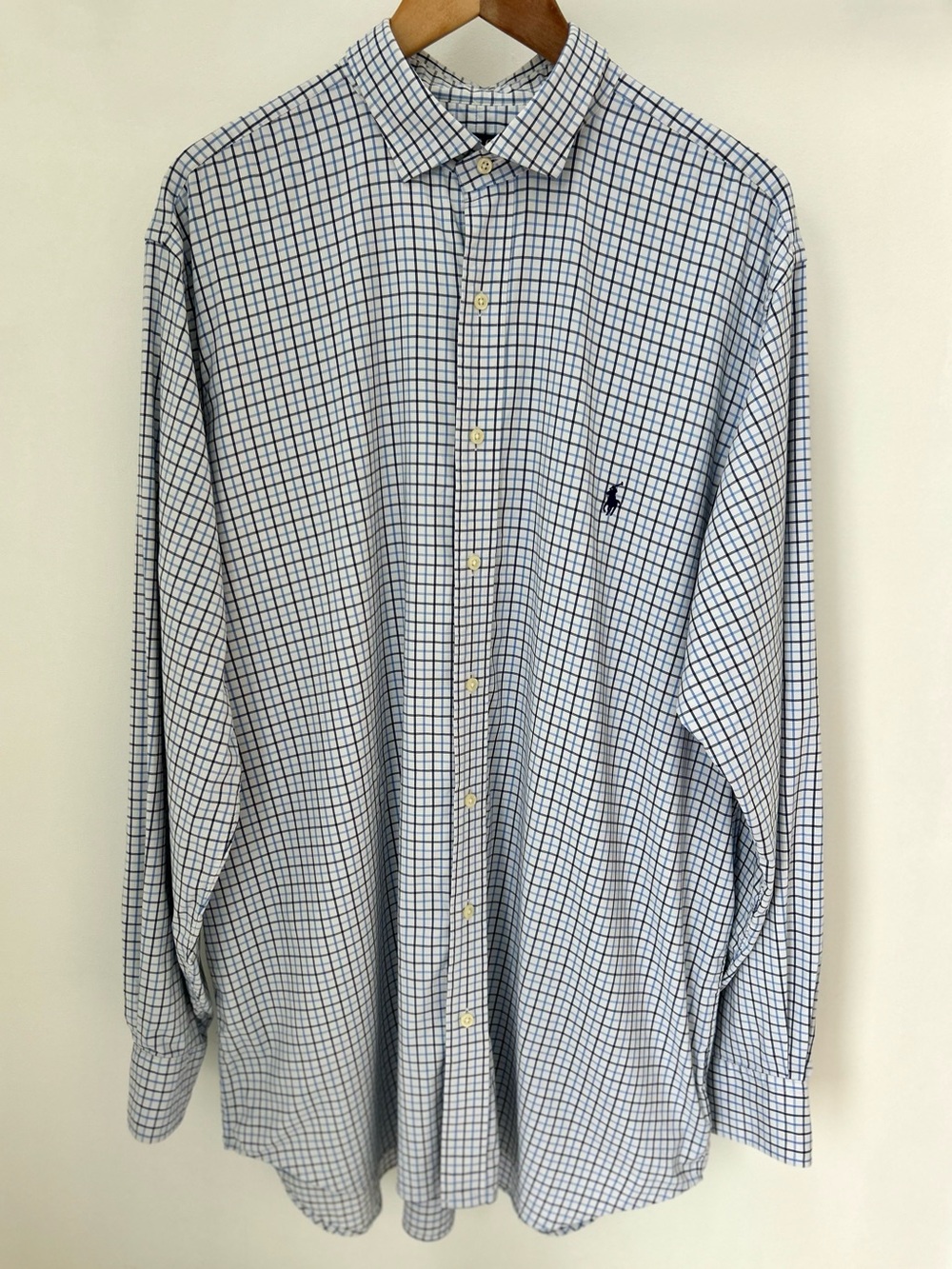 Polo Ralph Lauren Men’s XL Performance Stretch Windowpane Check Shirt